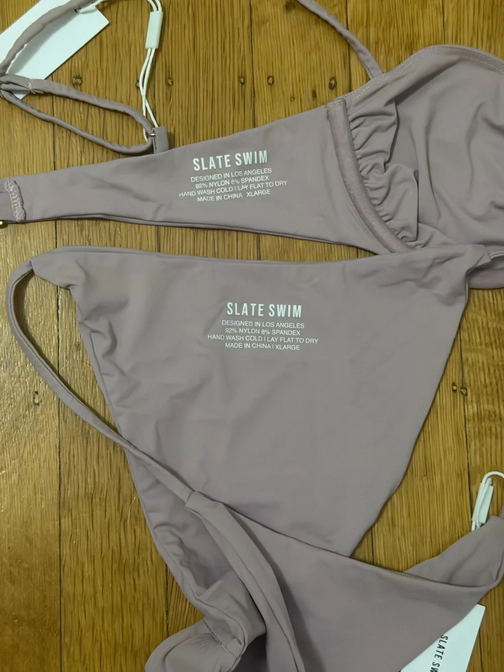 Slate Swim Fox top and bottoms set